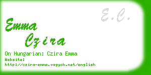 emma czira business card